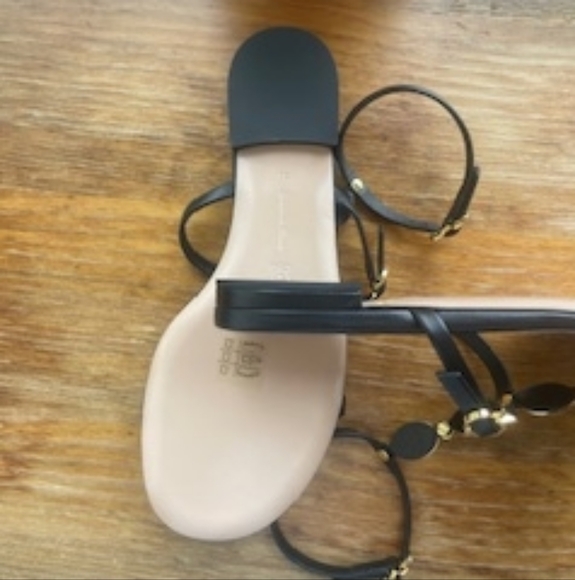 Gianvito Rossi , EU 38,Elegant Black and Gold Women's Sandals - Picture 6 of 6